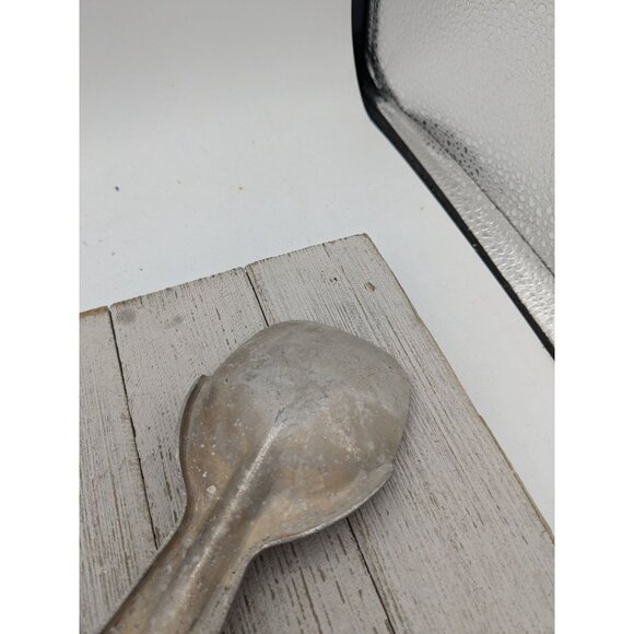 Short'ning & Ice Cream Scoop Spade Vintage Metal Shortening Aluminum Spoon - Picture 5 of 8